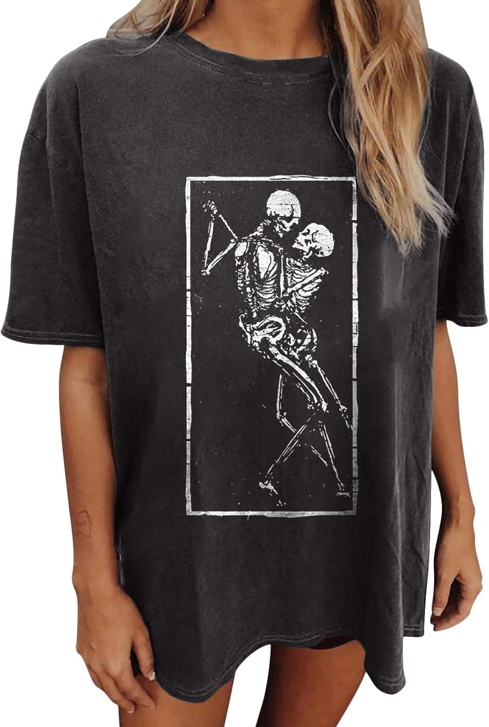 Wukreran Vintage Shirts for Women Cute Graphic Tee Spring Short Sleeve Tops Oversized Tshirts Teen Aesthetic Clothing - Image 16